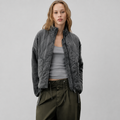 Women's Quilted Funnel Neck Jacket with Patch Pockets, view 1 of 10
