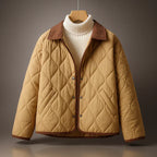 Women's Quilted Jacket with Contrast Collar, view 1 of 4