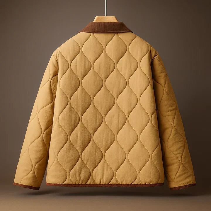 Women's Quilted Jacket with Contrast Collar, view 2 of 4