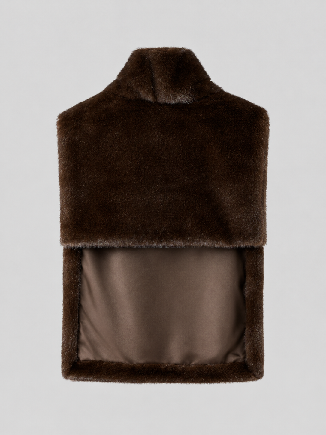 Women's Reversible Faux Fur Vest with Sleeveless Fit, view 4 of 9