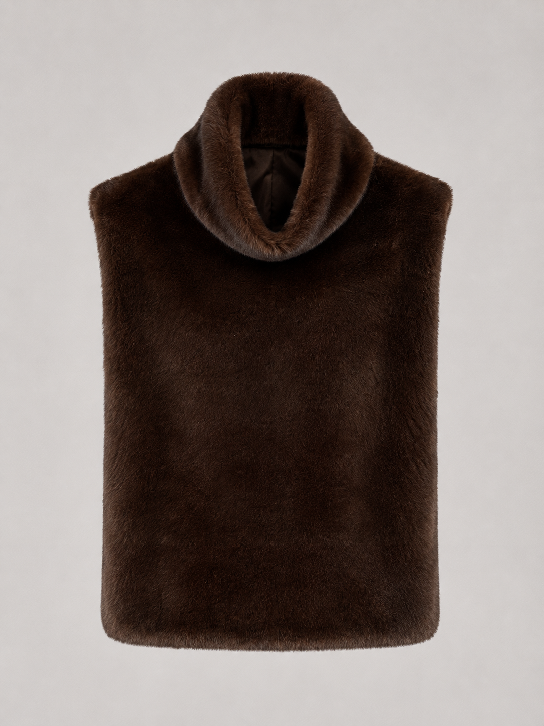 Women's Reversible Faux Fur Vest with Sleeveless Fit, view 5 of 9