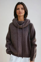 Women's Turtleneck Jumper with Soft Cowl Neck, view 3 of 4