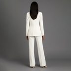 Women's Two-Piece Set with Blazer and Wide Leg Trousers, view 2 of 18