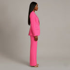 Women's Two-Piece Set with Blazer and Wide Leg Trousers, view 8 of 18