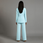 Women's Two-Piece Set with Blazer and Wide Leg Trousers, view 15 of 18