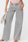 Women's Wide Leg Jeans with High Waist Full Length, view 1 of 5