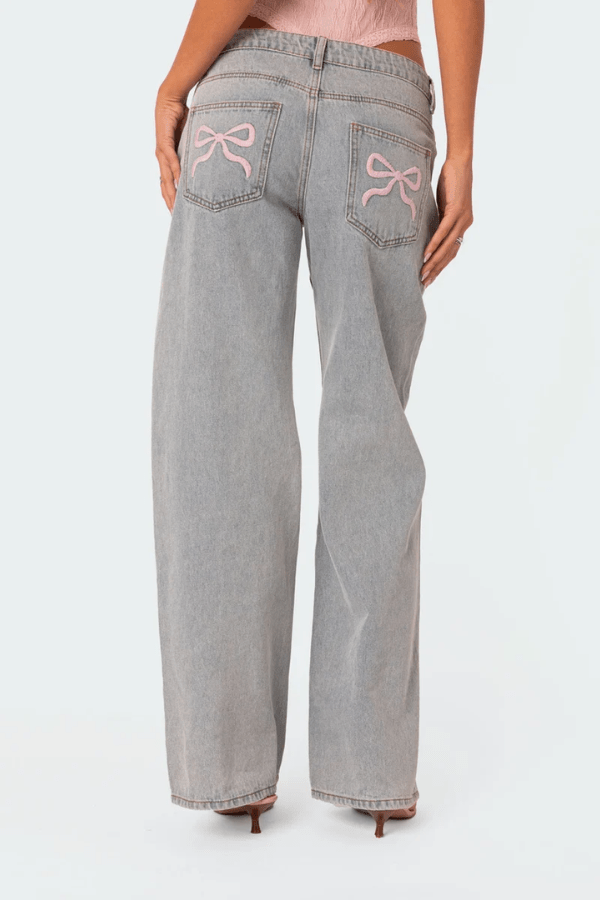 Women's Wide Leg Jeans with High Waist Full Length, view 3 of 5