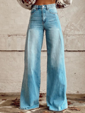 Women's Wide Leg Jeans with Relaxed High Waist Fit, view 1 of 3