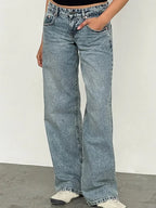 Women's Wide Leg Jeans with Tailored Full Length, view 2 of 12