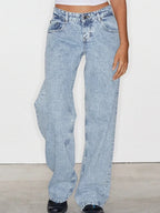 Women's Wide Leg Jeans with Tailored Full Length, view 4 of 12