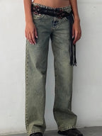 Women's Wide Leg Jeans with Tailored Full Length, view 5 of 12