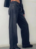 Women's Wide Leg Jeans with Tailored Full Length, view 6 of 12