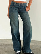 Women's Wide Leg Jeans with Tailored Full Length, view 7 of 12
