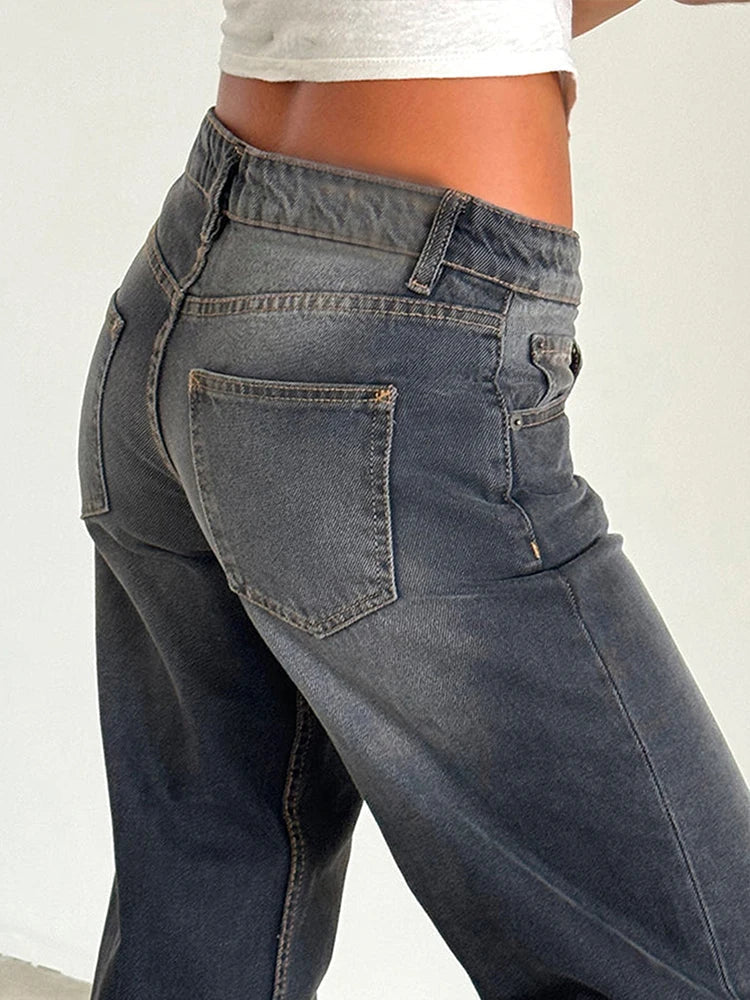 Women's Wide Leg Jeans with Tailored Full Length, view 8 of 12