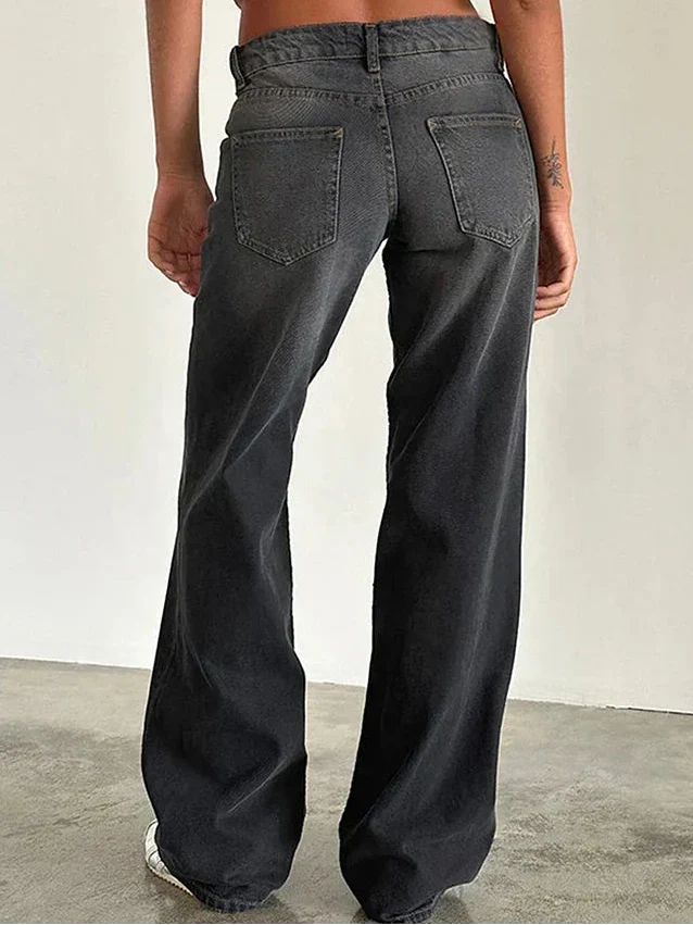 Women's Wide Leg Jeans with Tailored Full Length, view 11 of 12