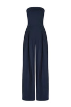 Women's Wide Leg Jumpsuit with Strapless Tailored Fit, view 4 of 9