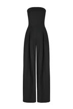 Women's Wide Leg Jumpsuit with Strapless Tailored Fit, view 6 of 9