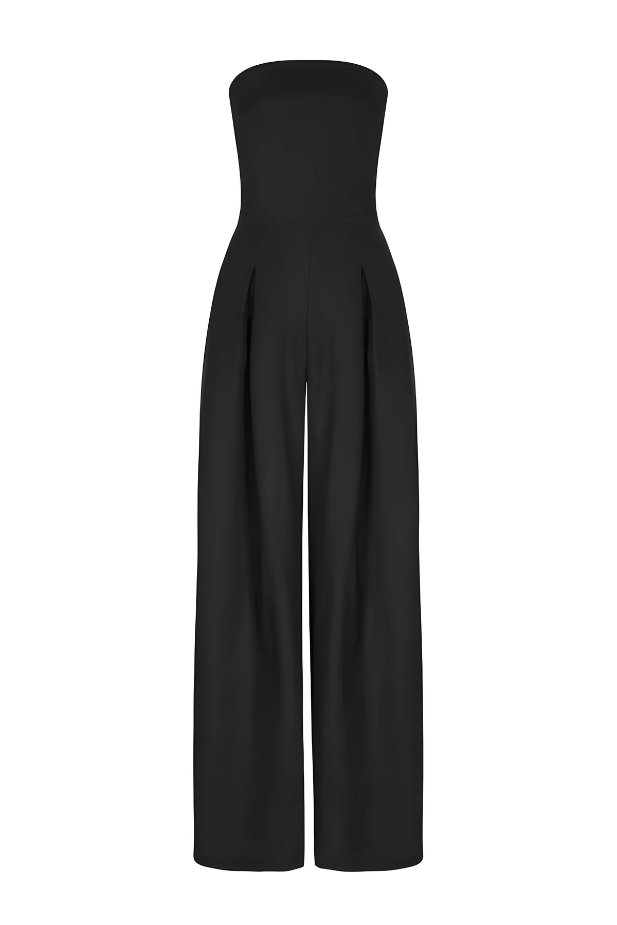 Women's Wide Leg Jumpsuit with Strapless Tailored Fit, view 6 of 9