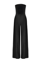 Women's Wide Leg Jumpsuit with Strapless Tailored Fit, view 7 of 9