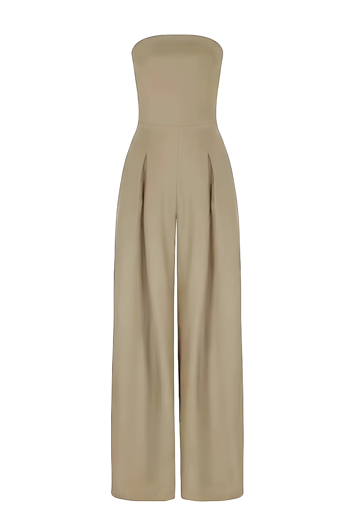 Women's Wide Leg Jumpsuit with Strapless Tailored Fit, view 8 of 9