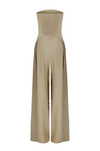Women's Wide Leg Jumpsuit with Strapless Tailored Fit, view 9 of 9