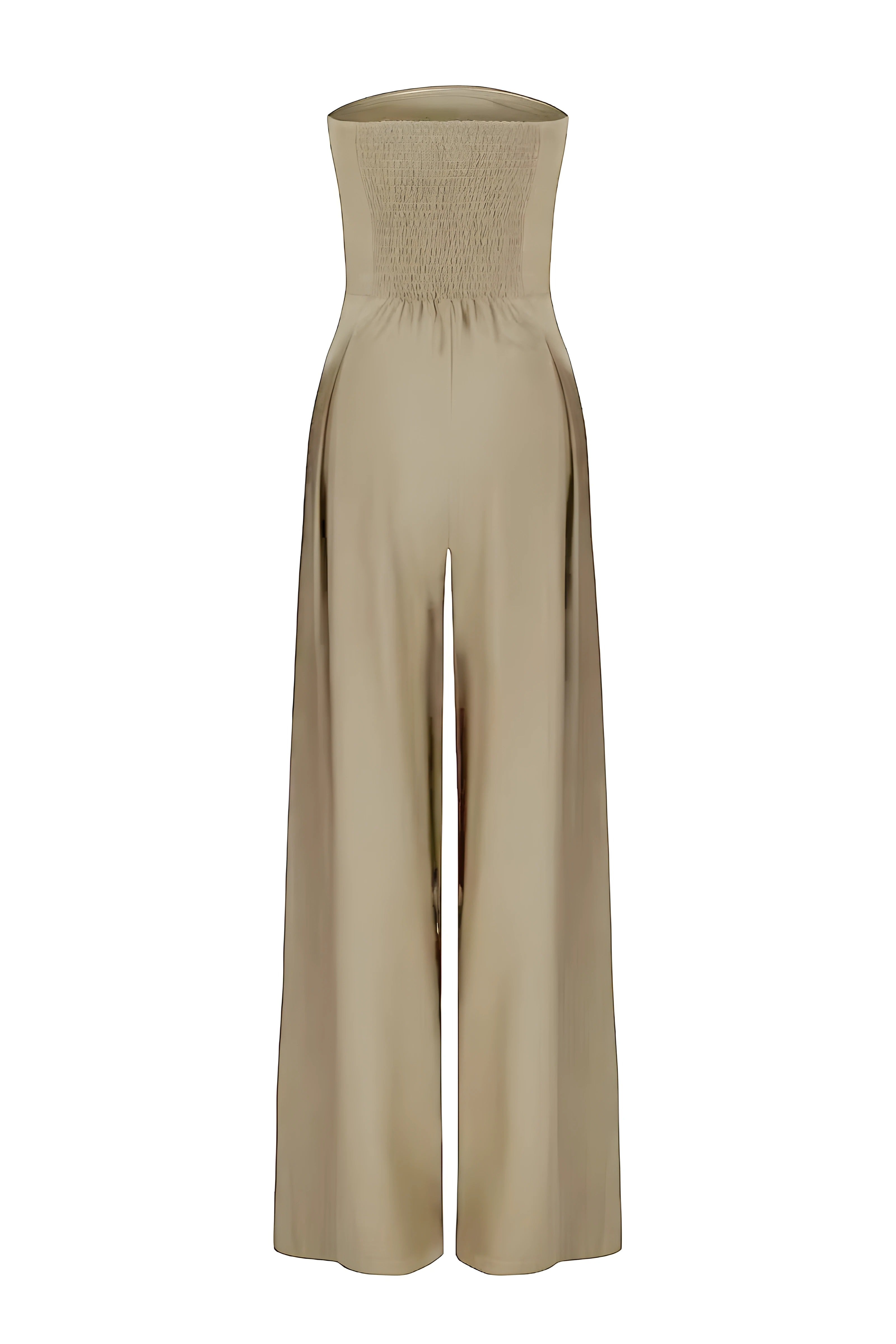 Women's Wide Leg Jumpsuit with Strapless Tailored Fit, view 9 of 9