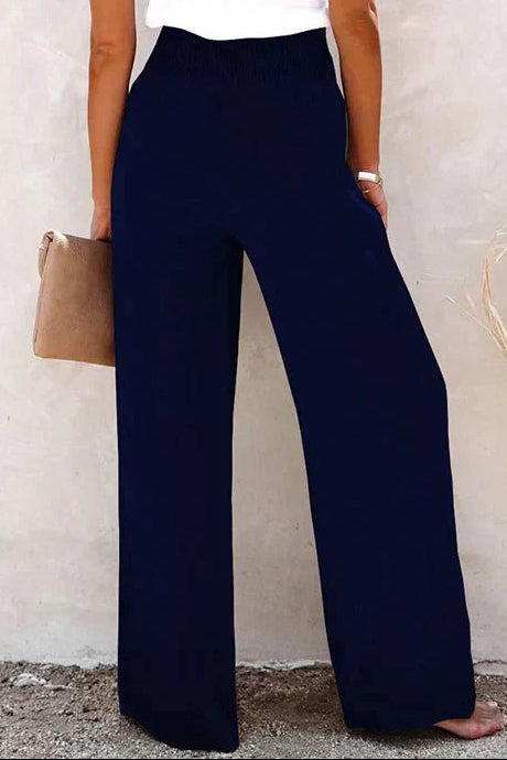 Women's Wide Leg Trousers with High Waist Tailored Fit, view 1 of 10