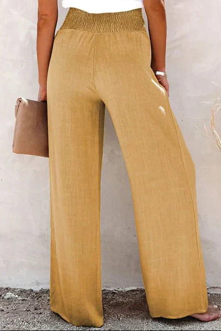 Women's Wide Leg Trousers with High Waist Tailored Fit, view 2 of 10