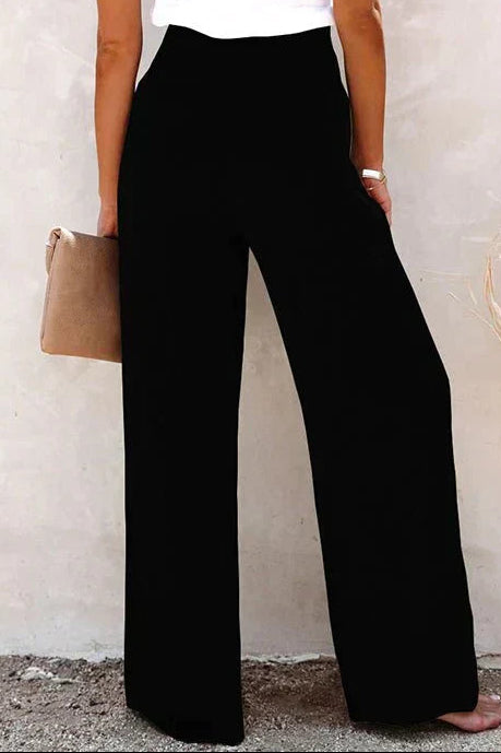 Women's Wide Leg Trousers with High Waist Tailored Fit, view 3 of 10