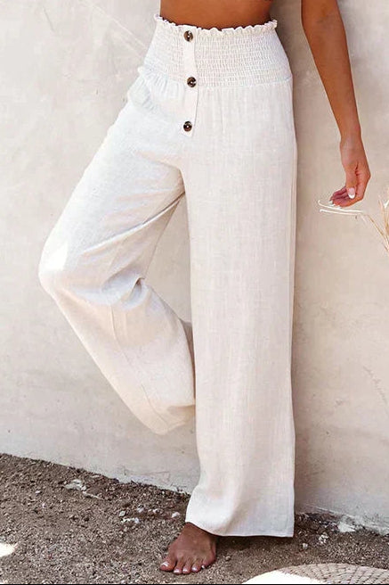 Women's Wide Leg Trousers with High Waist Tailored Fit, view 6 of 10