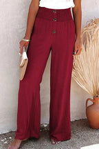 Women's Wide Leg Trousers with High Waist Tailored Fit, view 8 of 10