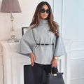 Women's Wool Blend Jacket with Batwing Sleeve Fit, view 1 of 4