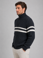 Wool half zip pullover jumper for men – product image 6