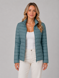Women's Lightweight Zip Puffer Jacket – Slim Fit